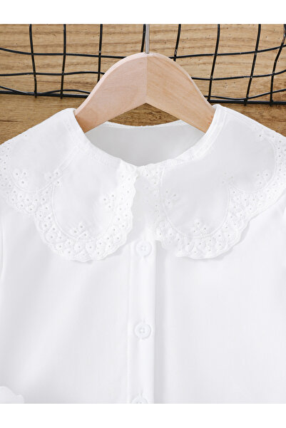Take Two By Styli Solid Peter Pan Collar Buttoned Shirt