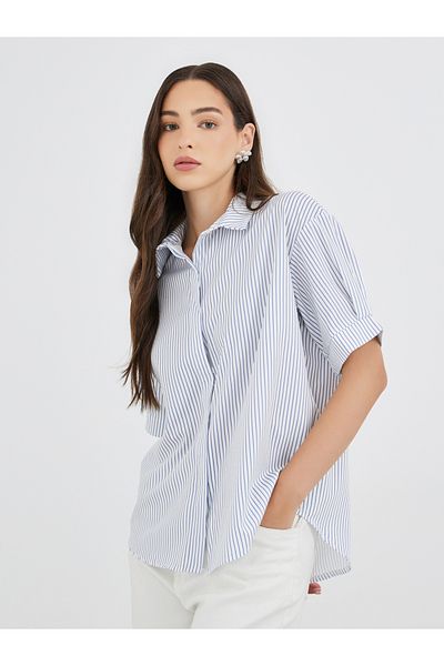 Styli Striped Regular Fit Short Sleeve Shirt