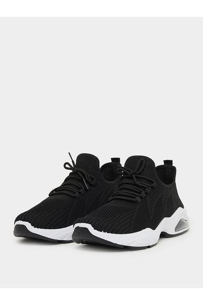 Styli Slip On Sneakers with Lace Up Detail
