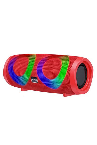 REDz Accessories Portable Speaker KSC-615, 1800mAh Battery, BT 5.0, RGB Lights, 4 Hours Playtime, Red