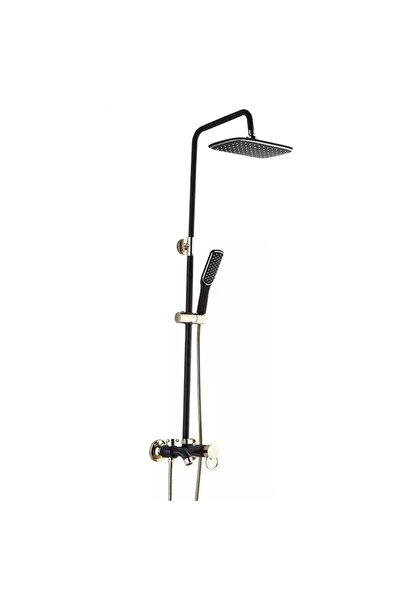 Trendy's Shower panel, TRENDY S, three functions, black/gold