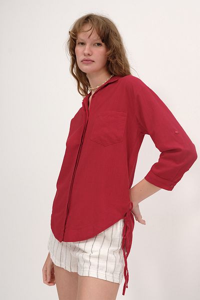 Addax Lacing Detailed Shirt G2480