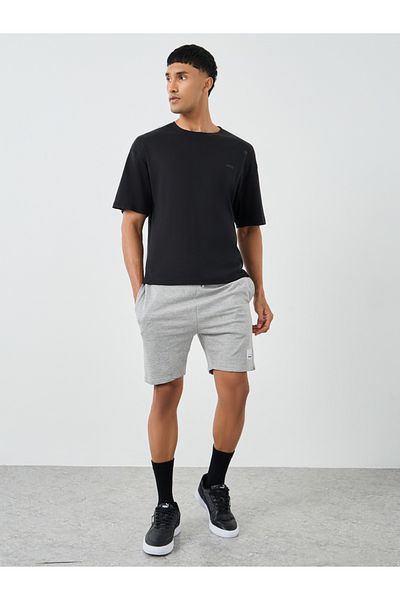 Styli Badge Detail Regular Fit Terry Shorts