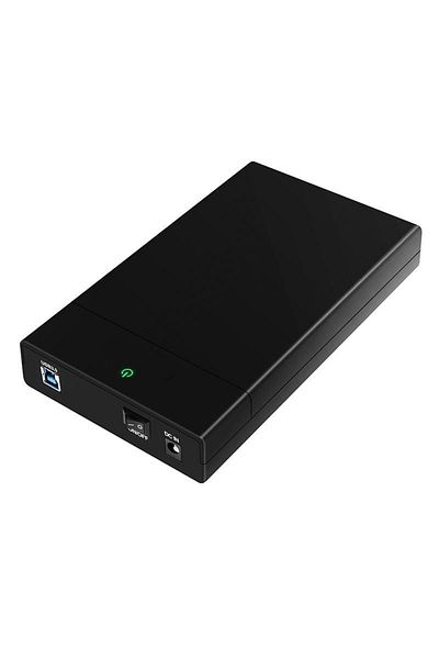 CoreParts Carcasă USB 3.0 SATA de 3,5" cu suport UE, până la 10 TB, tip glisant, LED, K3568