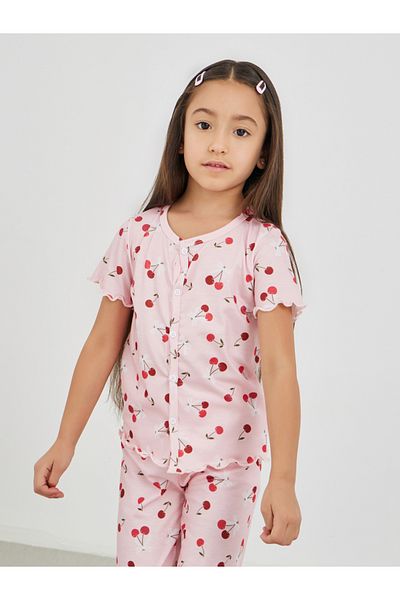 Styli All-Over Print Buttoned Top and Pyjama Set
