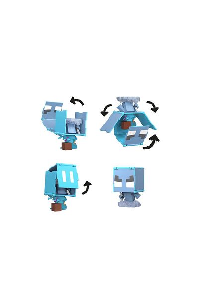 mattel Minecraft Flippin' Figs Magic Mobs Action Figure JCN23