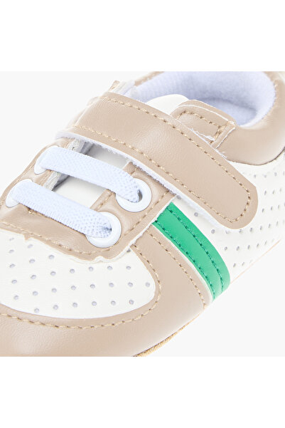 Juniors Panelled Booties with Hook and Loop Closure