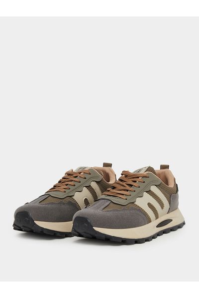 Styli Color Block Lace Up Sneakers