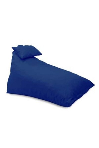 Pufrelax Fotoliu puf, Kudos, perna inclusa, material impermeabil, Blue Royal