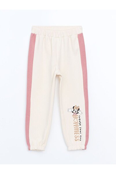 LC Waikiki LCW Kids Minnie Mouse Baskılı Kız Çocuk Sweatshirt ve Eşofman Alt 2'li