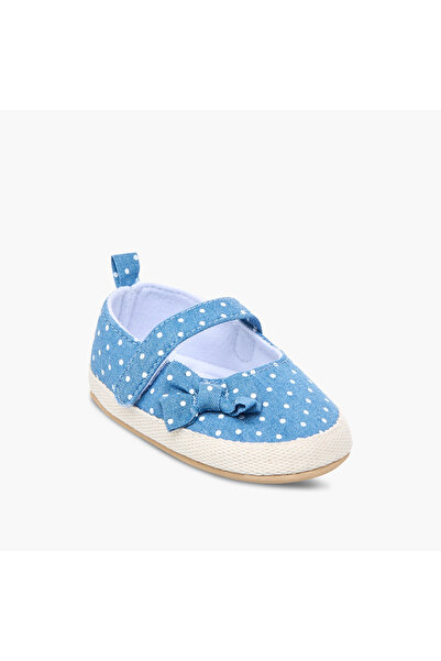 Juniors Polka Dot Booties with Bow Detail