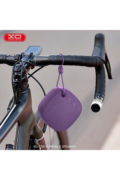 REDz Accessories Portable Speaker XO-F56, 6 Hours Battery Life, 1200mAh, BT 5.3, TF Card and Type-C, Cord, Purple