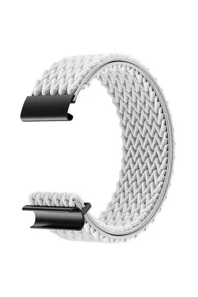 REDz Accessories Double Wave Strap, Whoop Compatible, Sporty Look, Elastic Fabric, White