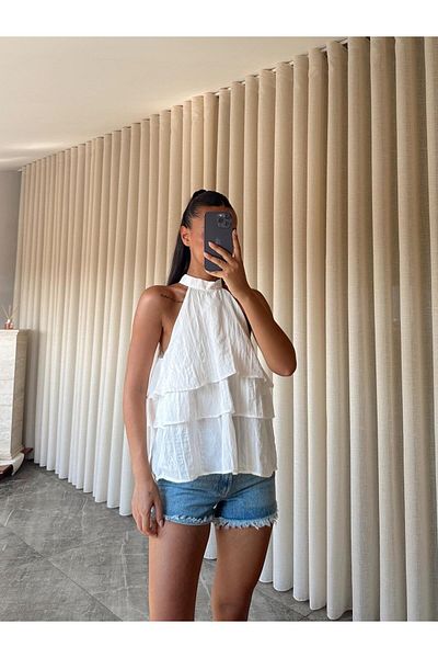 mydukkan.co Judge Collar Layered Blouse
