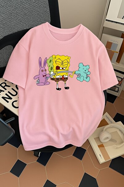 SOHR Unisex Erkek/Kadın Gym Sünger Bob Sporcu Ayıcık Ağırlıklı Renkli Baskılı...