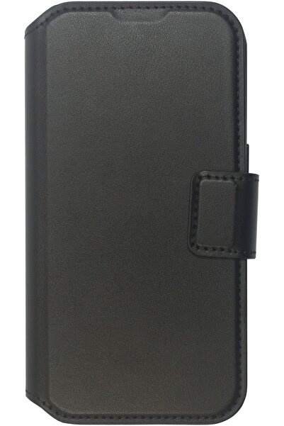 eSTUFF Husă portofel INFINITE MILAN pentru iPhone 16 Pro, neagră.