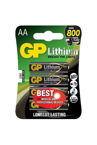 Electronica GP Batteries AA lithium batteri 1.5V, 103154