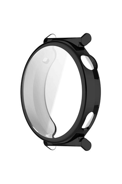 REDz Accessories Soft Protection Case with Cover, Huawei Watch GT5 (41MM), Screen Protector, Silicone, Black
