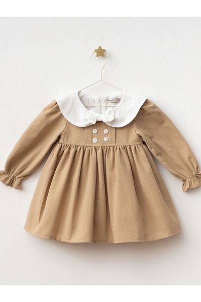Cherrys Bebek Bow Linen Dress