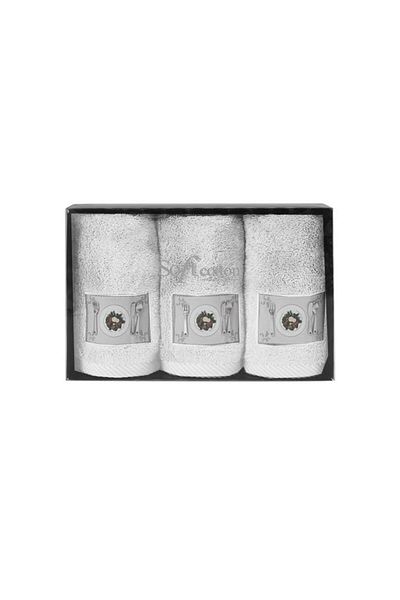 Soft Cotton Soft Cotton - Luxury 3-Piece Bath Towel Set, 100% Cotton, 50 x 30 cm