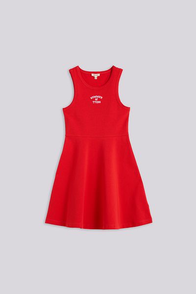 Tyess Basic Girl Red Dress