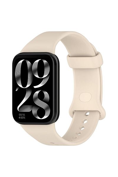REDz Accessories Sport Strap for Xiaomi Mi Band 8 Pro / Band 9 Pro / RedMi Watch 4, Adjustable, Silicone, Cream