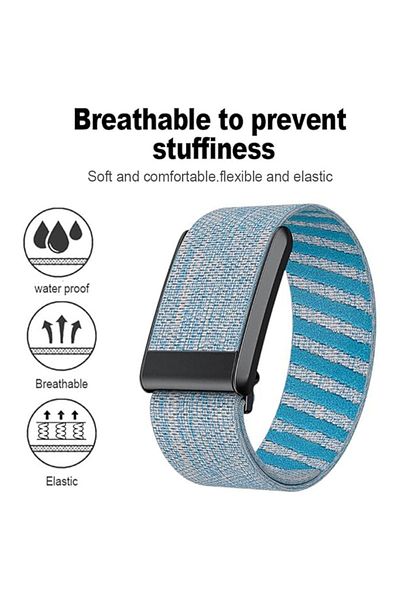 REDz Accessories Curea Luxe, compatibilă cu Whoop, aspect sportiv, material elastic, albastră