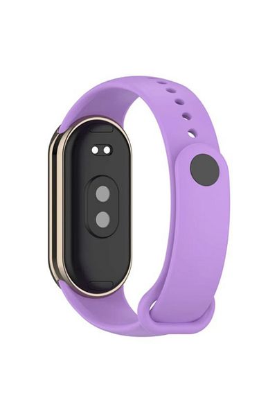 REDz Accessories Sport Strap for Xiaomi Mi Band 8 / Band 9, Adjustable with Button, Silicone, Purple