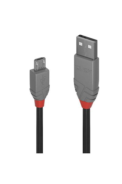 3M Cablu Lindy USB 2.0 Tip A la Micro-B, Anthra Line, 36734
