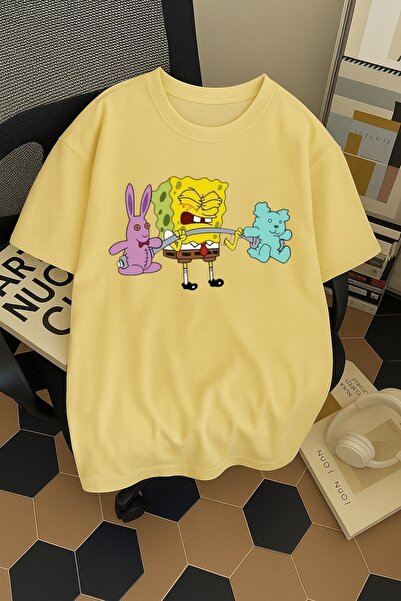 SOHR Unisex Erkek/Kadın Gym Sünger Bob Sporcu Ayıcık Ağırlıklı Renkli Baskılı...