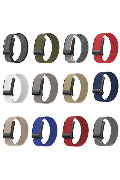 REDz Accessories Curea sport țesută, compatibilă cu Whoop, reglabilă, nailon elastic, albastră