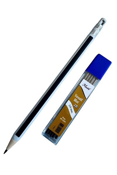 Polin 2.0mm Mechanical Pencil Set with 10Pcs Replacement Leads, Pastel Color