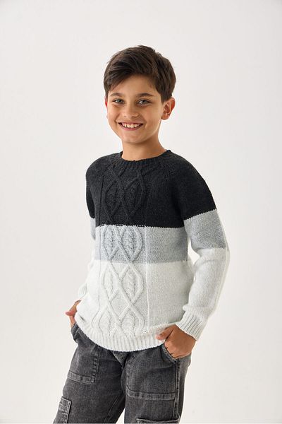 Nisrakids Color Gradient Boys' Knitwear Sweater - Modern and Comfortable Design