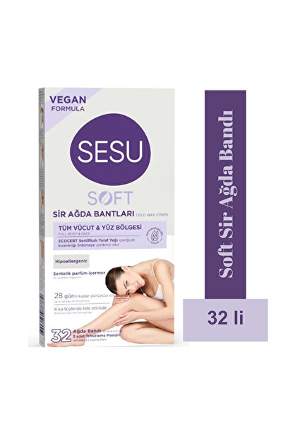 Sesu Soft Sir Ağda Bandı Yüz ve Vücut İçin 32 li