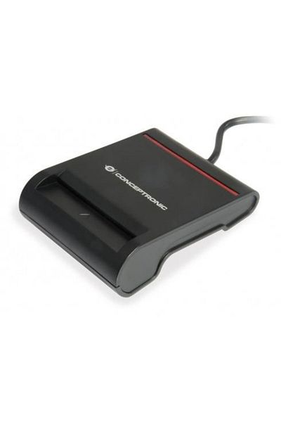 DANFOSS Cititor de carduri inteligente Conceptronic, Negru, ABS, Alcor AU9580, USB 2.0, Windows, SCR01B