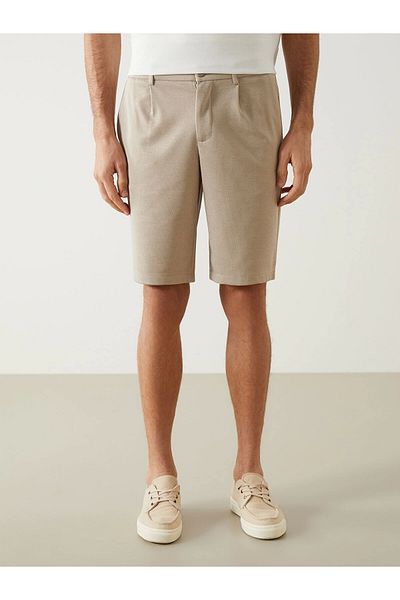 LC Waikiki Southblue Beige Standard Fit Men's Shorts