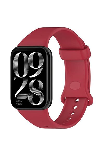 REDz Accessories Sport Strap for Xiaomi Mi Band 8 Pro / Band 9 Pro / RedMi Watch 4, Adjustable, Silicone, Red