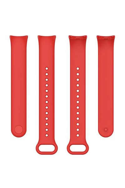 REDz Accessories Sport Strap for Xiaomi Mi Band 8 / Band 9, Adjustable with Button, Silicone, Red
