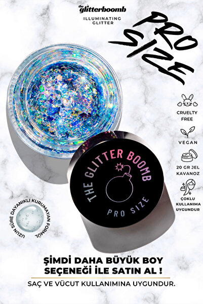 the glitter boomb the glıtter boomb - jel glitter - Supernova 20gr PRO SIZE