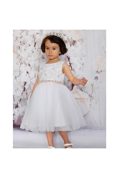 OEM Elegant white dress with embroidery