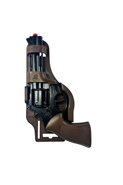 Cici Oyuncak Metal Oyuncak Silah Tabanca Gerçekçi Görünüm Siyah 8'li Kapsül P...