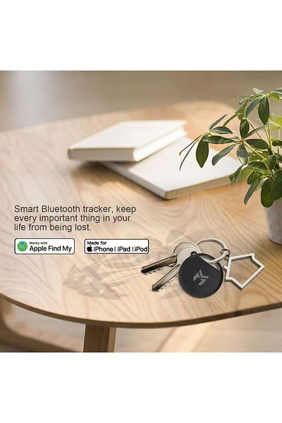 MOOGMAX ايرتاج جهاز تتبع ذكي مناسب لأجهزة أبل يعمل مع (Apple find my) جهاز تتبع يحافظ على أغراضك من الضياع.
