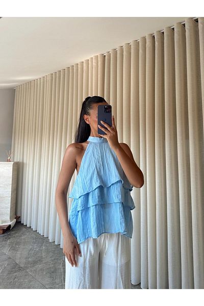 mydukkan.co Judge Collar Layered Blouse