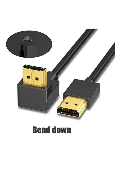 DESTE ELEKTRONİK SE-7213 Hdmi L kablo 90 Derece Açılı Hdmi Erkek - Erkek Kablo