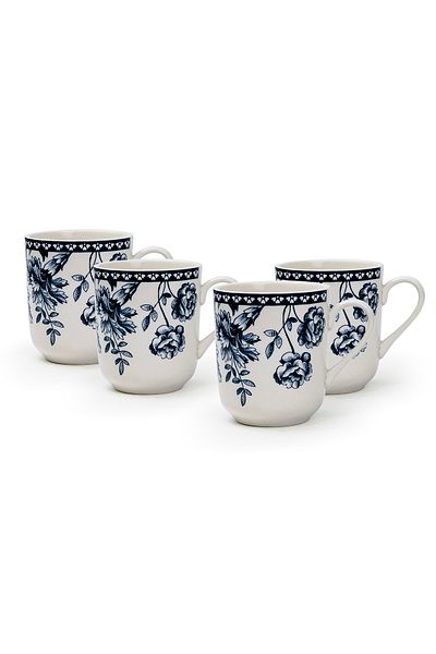 Claytan Rhapsody 370ml Dark Blue Ceramic Mug (Set of 4)