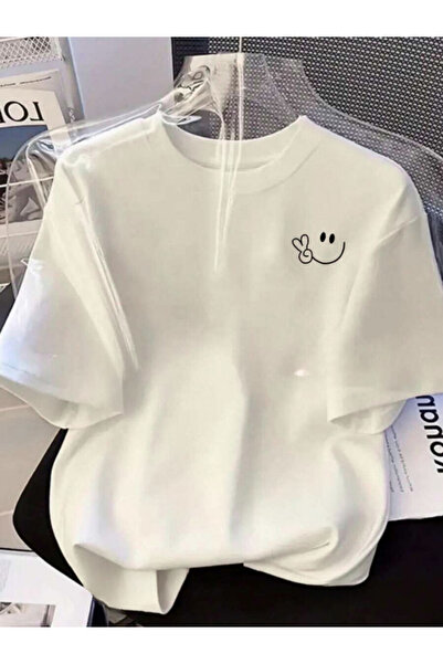 MOONBULL Μπλουζάκι Unisex με στάμπα στο αριστερό μέρος του στήθους και σχέδιο...