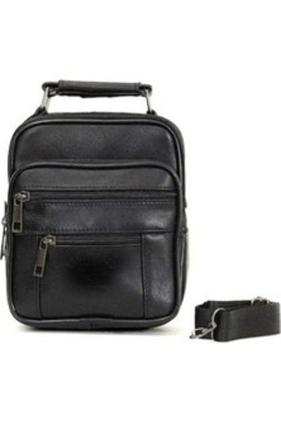 Monalisa Home Men's Luxury Black Color Large Size Loose Compartment Handbag