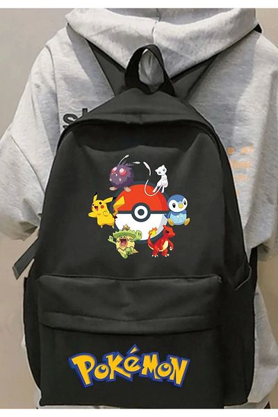 1blood Училищна раница с щампа Pokemon Pikachu