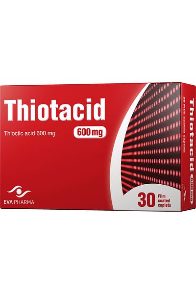 EVA THIOTACID ALPHA LIPOIC ACID(THIOCTIC ACID)600MG 30 CAPSULES