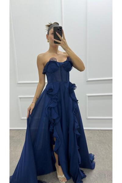 allura Strapless dress with bodice, skirt and back tie